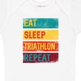 thumbnail image 4 of Inktastic Running Eat Sleep Triathlon Repeat Boys or Girls Baby Bodysuit, 4 of 5
