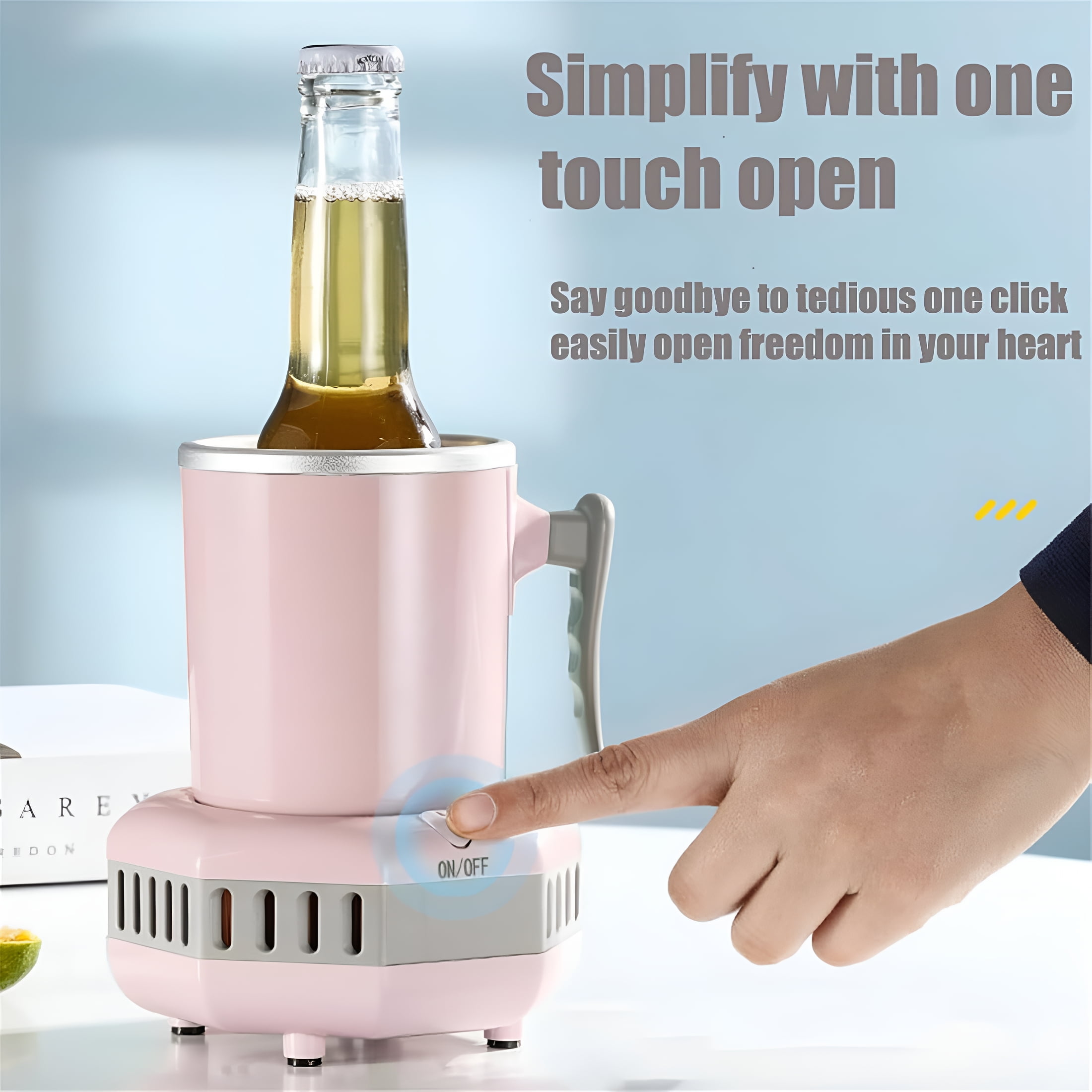 HIBIBUD 2026 New Quick Cooling Cup,Rapid Drink Water Cooler,Portable Small Coolers,Summer Beverage Cooler,Travel Beverage Chiller Can Cooler,Mini Fridge Kettle Electric Drink Chiller