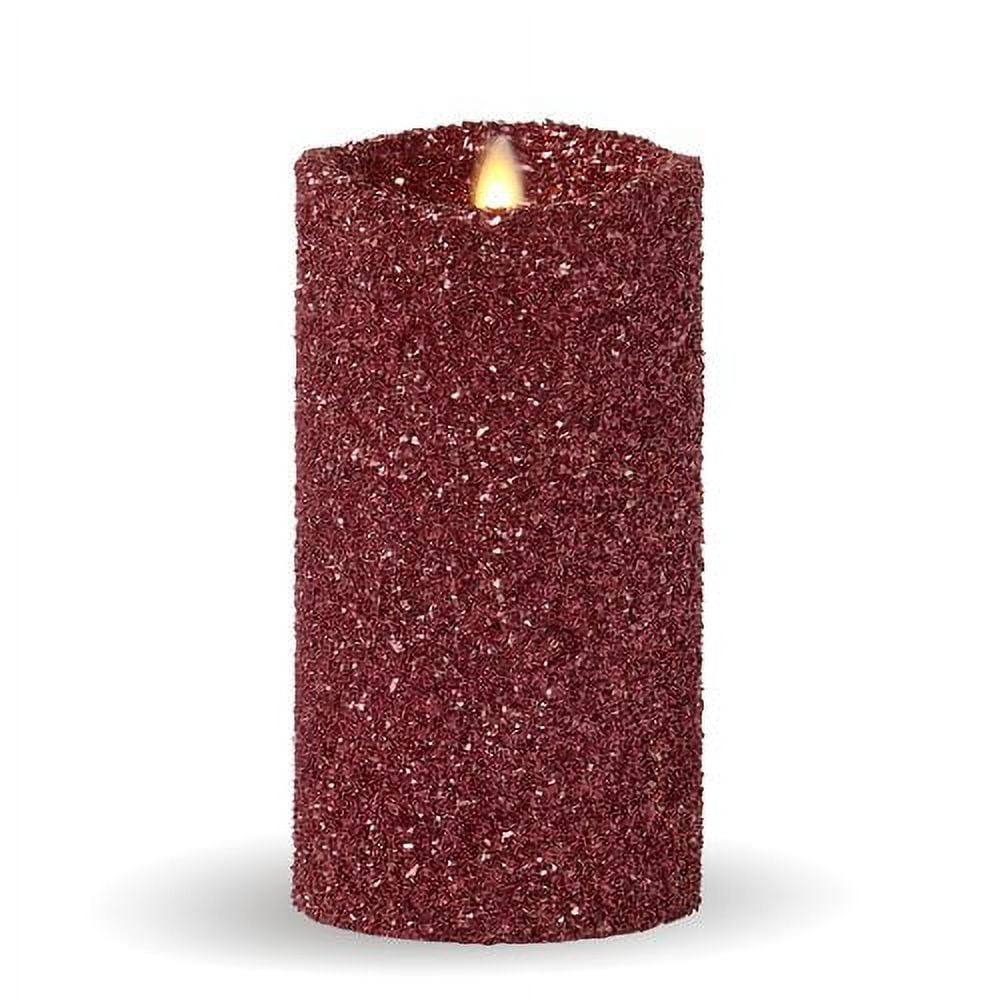 Glitter Candle Collection with Real-Flame Effect