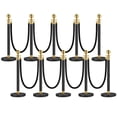 thumbnail image 4 of EDTara Vip Crowd Control Barrier Set, Features Polished Stainless Steel Stanchion Posts With Black Velvet Ropes, Stylish Red Carpet Queue System for Cinema, Weddings, Parties, and Grand Openings, 4 of 7