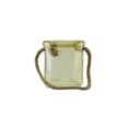 thumbnail image 3 of 6.5" Lemonade Yellow Hand Blown Bubble Glass Hurricane with Jute Handle, 3 of 3