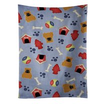 Carolines Treasures BB2735KTWL Dog House Collection English Bulldog Red Kitchen Towel 15 X 28" multicolor
