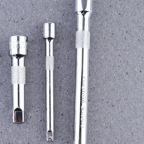 LOLIPPYY 4Pcs Extension Wrench Tool Ratchet Socket Extender for Fastener Maintenance Silver 2 Inch to 6 Inch