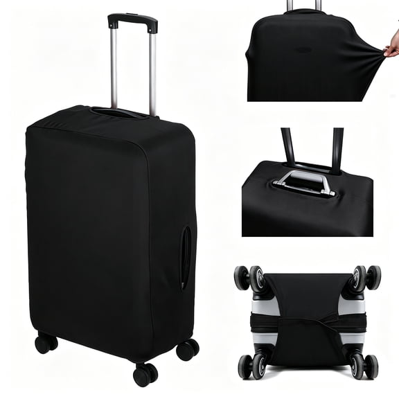 Suitcase Protector Cover, Elastic Washable Luggage Cover, Anti-Dust & Anti-Scratch Protector, Fits 22-24 Inch Luggage(M)
