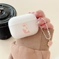 thumbnail image 4 of Cute Cartoon Pink Cat Paw Case for Airpods Pro 2nd Case Silicon Headphone Funda for Apple Airpods 2 1 3 Protective Charing Cover (clear,For Airpods Pro 2nd), 4 of 7