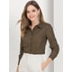 thumbnail image 2 of Blusa Lunares Manga larga Botón abajo Camisa De Oficina para mujer Negro M, 2 of 6