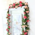 thumbnail image 2 of Ghojet - Paquete de 8 rosas artificiales de 2,4 m para colgar en casa, hotel, oficina, boda, fiesta, jardín, manualidades, decoración artística, 2 of 8