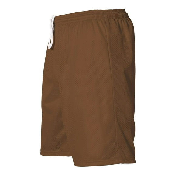 Alleson Athletic B37485553 Mesh Shorts, Brown - Small