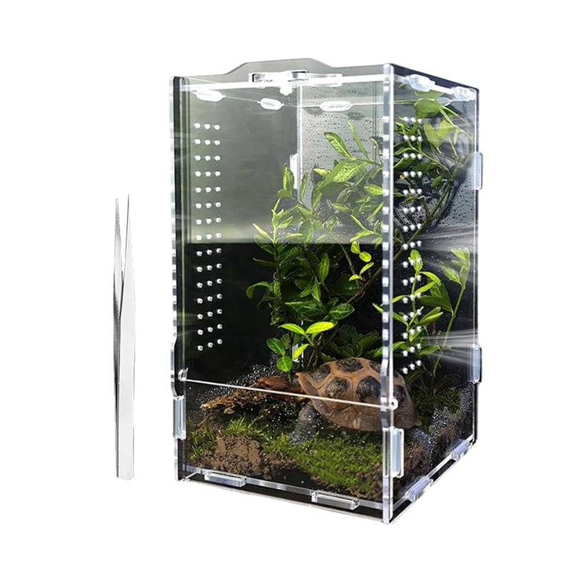 2X Jumping Spider Enclosure, Tarantula-Enclosure Large Acrylic Terrarium, Reptile Enclosure Jumping Spider Accessories