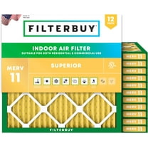 Filterbuy 14x14x1 MERV 11 Allergen Defense, Pleated HVAC AC Furnace Air Filters (12-Pack)