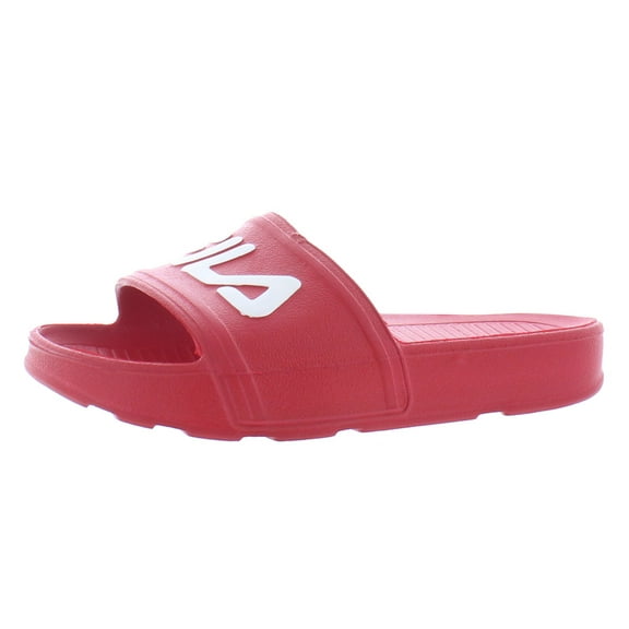 Fila Sleek Slide Lt PS Boys Shoes Size 12, Color: Red