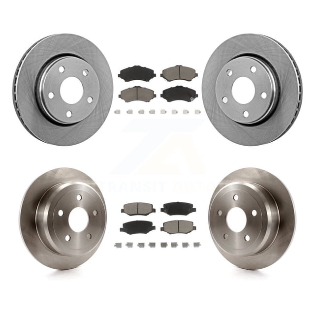 CMX Front Rear Disc Brake Rotors and Ceramic Pads Kit for Car Jeep Wrangler K8C-101031