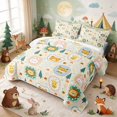 thumbnail image 3 of Erosebridal Lion Quilt King for Boys Girls, Cream Safari King Coverlet Set, 3-Piece 1 Bedspread and 2 Pillowcases, 3 of 7