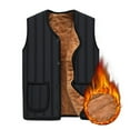 thumbnail image 6 of Cheers.US Men Middle-aged Men's Winter Warm Outdoor Keep Warm Windproof Vest Thick Fleece Lined Sleeveless Jacket, 6 of 8