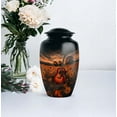 thumbnail image 5 of Guitar Burial Urns For Human Ashes Mother - Black Funeral Urns For Ashes Female And Male Remains - Brown Cremation Urn For Father 10 Inch, 4 Keepsake Set - 1 Large Sunflower Funeral Urn For Mom, 5 of 7