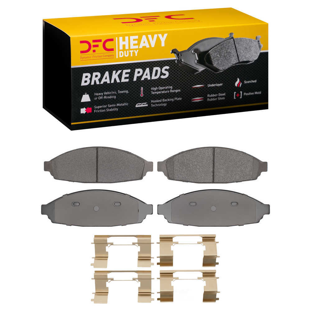 Dynamic Friction Company 1214-0931-01 DFC Heavy Duty Pads and Hardware Kit