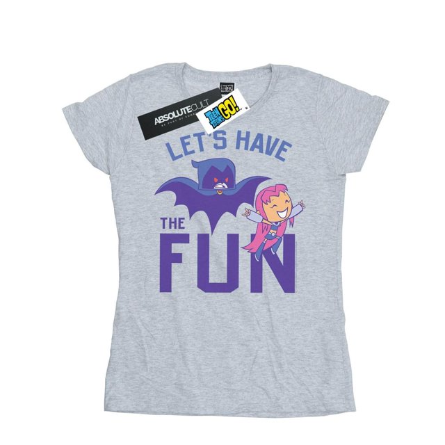 DC Comics T-Shirt en Coton pour Femmes Adolescentes Titans Go Let's Have The Fun