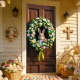 thumbnail image 4 of CaiYueKe Easter Door Cover Curtain Decoration Spring Holiday Party Decor for Home Front Door Wall Hanging Welcome Sign with Bunny Eggs Floral Pattern Festive Celebration Indoor Outdoor Seasonal, 4 of 7