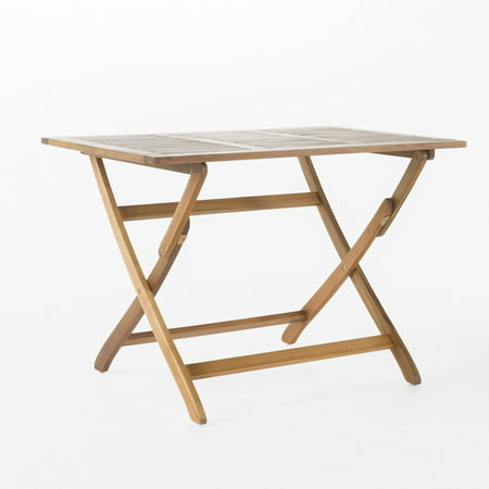 Pablo Outdoor Acacia Wood Dining Table (Best Wood To Use For Outdoor Table Top)