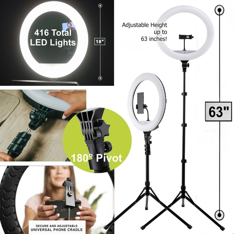 PHOTRON Professional 45.72 cm (18 Inch) LED Ring Light with