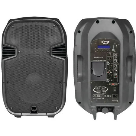 PylePro Pphp127ai 1200W Powered 2-Way Full Range PA Speaker with Built-in iPod Dock