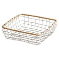 thumbnail image 3 of Fruit Basket Wire Woven Basket Iron Food Storage Tray Egg Storage Container L, 3 of 9