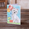 thumbnail image 2 of Happy Birthday Westie Greeting Cards and Envelopes Pack of 8, 2 of 2