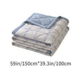 thumbnail image 3 of Qocolhg Cotton Conditioning Quilt for Kids, Lightweight Summer Comforter Cooling Blanket for All Season Use, Machine Washable, Bedding Soft Coverlet Cooling Quilts for Hot Sleepers, 39x59 inch, Blue, 3 of 6