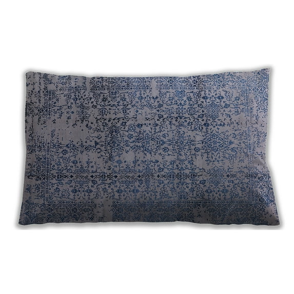 Ahgly Company Outdoor Rectangular Mid-Century Modern Lumbar Throw Pillow, 13 inch by 19 inch