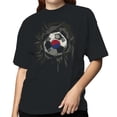 thumbnail image 2 of Botanical Line Art Woman Portrait Women's Azalea T-shirt, 2 of 3