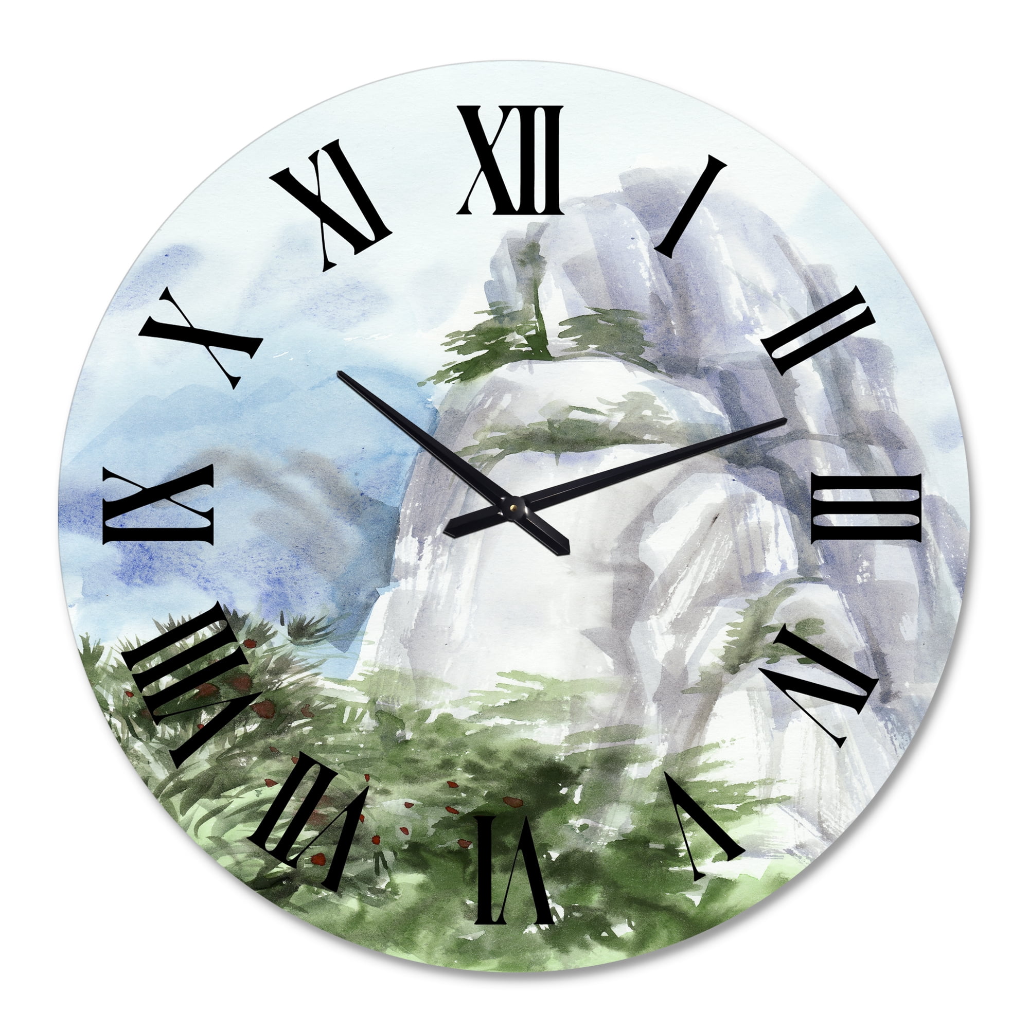 Designart 1 in Quartz Traditional Wall Clock
