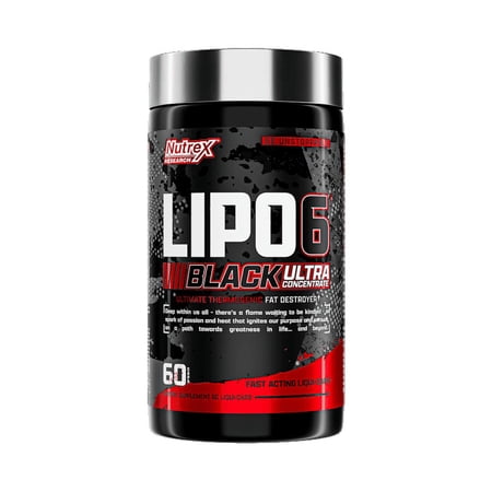 Nutrex Supplement Lipo-6 Black UC The Ultimate Thermogenic Fat Destroyer 60ct