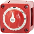 thumbnail image 1 of Blue Sea Battery Disconnect Switch 6006-BSS 48 Volts DC; Single Circuit ON-OFF; 300 Amps; Red, 1 of 6