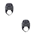 thumbnail image 3 of sweethay Casco de fútbol americano de seguridad deportiva Protector de cabeza de protección para la cabeza Negro L 2Conjunto, 3 of 6