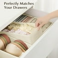 thumbnail image 5 of Drawer Organizers Clothes, Dresser Organizer Bins, Fabric Closet Organizers and Storage, Shallow Drawer Dividers for Nursery, Clothing, Baby Clothes, Socks, Underwears, Tie, 5 of 6