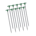 thumbnail image 3 of Estacas de acero galvanizado Colamx para tienda de campaña 10 piezas 25 cm x 5 cm Verde, 3 of 8