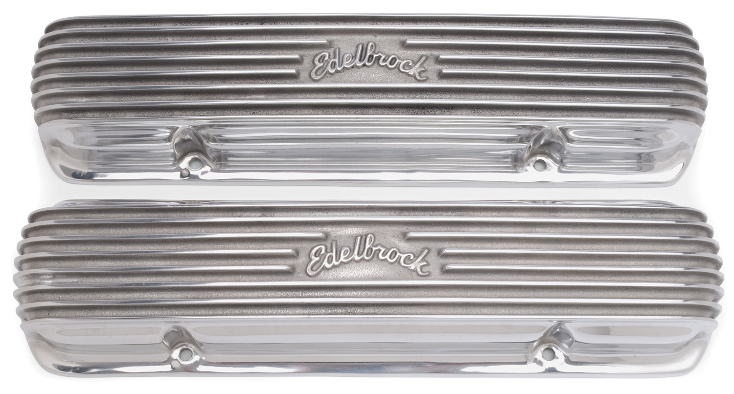 Edelbrock Valve Cover Classic Series Pontiac 19621979 301455 CI V8