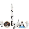 thumbnail image 2 of Apollo Space Rocket & Shuttle Adventure 6 Piece Space Toy Set - With Astronauts, Rockets and More!, 2 of 3