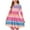 Hot Pink, variant on Odeerbi Kids Girls Long Sleeve Ballet Skater Dress Rainbow Striped Stretchy Twirly A Line Dress School Recital Round Neck Dress Kids Girls Clothes