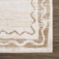 thumbnail image 5 of BoutiqueRugs Beatus Modern Geometric Runner Rug - Machine Washable - Beige - 2'7" x 7'3" Runner, 5 of 13