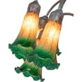 thumbnail image 3 of 61" High Amber/Green Tiffany Pond Lily 12 Light Floor Lamp, 3 of 5