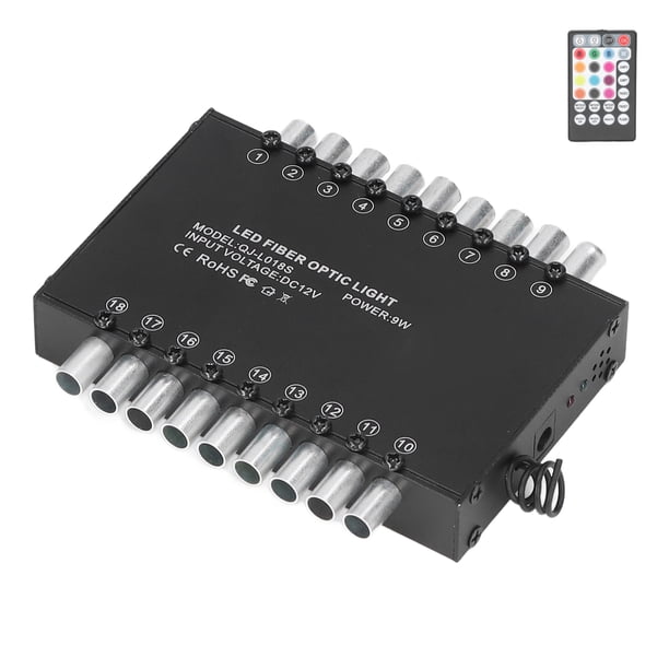 Luz De Fibra óptica LED, Luz De Techo De Estrella De Fibra óptica Multicolor Cambiante 9W Para Bar Para Festival Para El Hogar