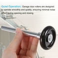 thumbnail image 5 of 10 Packs 1.8" Nylon Garage Door Rollers for 2" Track, 4.25" Stem Standard Rollers, Black, 5 of 6