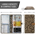 thumbnail image 2 of Car Registration and Insurance Holder, Leather Leopard Auto Document Card Holder, Vehicle Glove Box Wallet Case Organizer with Magnetic Shut for Driver's License, Key Contact Information Cards, 2 of 7