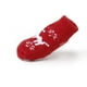 thumbnail image 5 of 4 calcetines navideños antideslizantes con diseño de reno para perro, cachorro y gato, talla S (rojo), 5 of 6