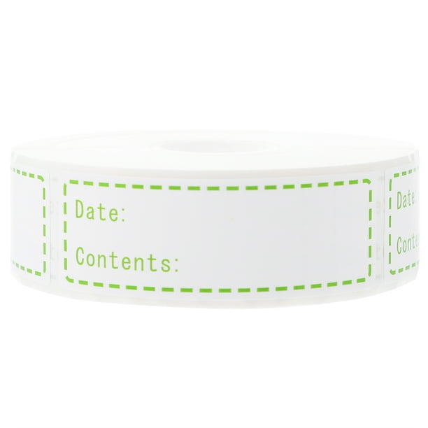 1 Pegatinas de alimentos Roll Food Marker Condiment Jar Etiqueta Nevera Recordatorio Pegatinas