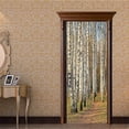thumbnail image 1 of (77x200cmStyle C)Door Sticker Trompe l'oeil Effect 3D Interior PVC Wall Stickers for Decoration Wall Living Room Kitchen Bedroom Bathroom Wallpaper, 1 of 5