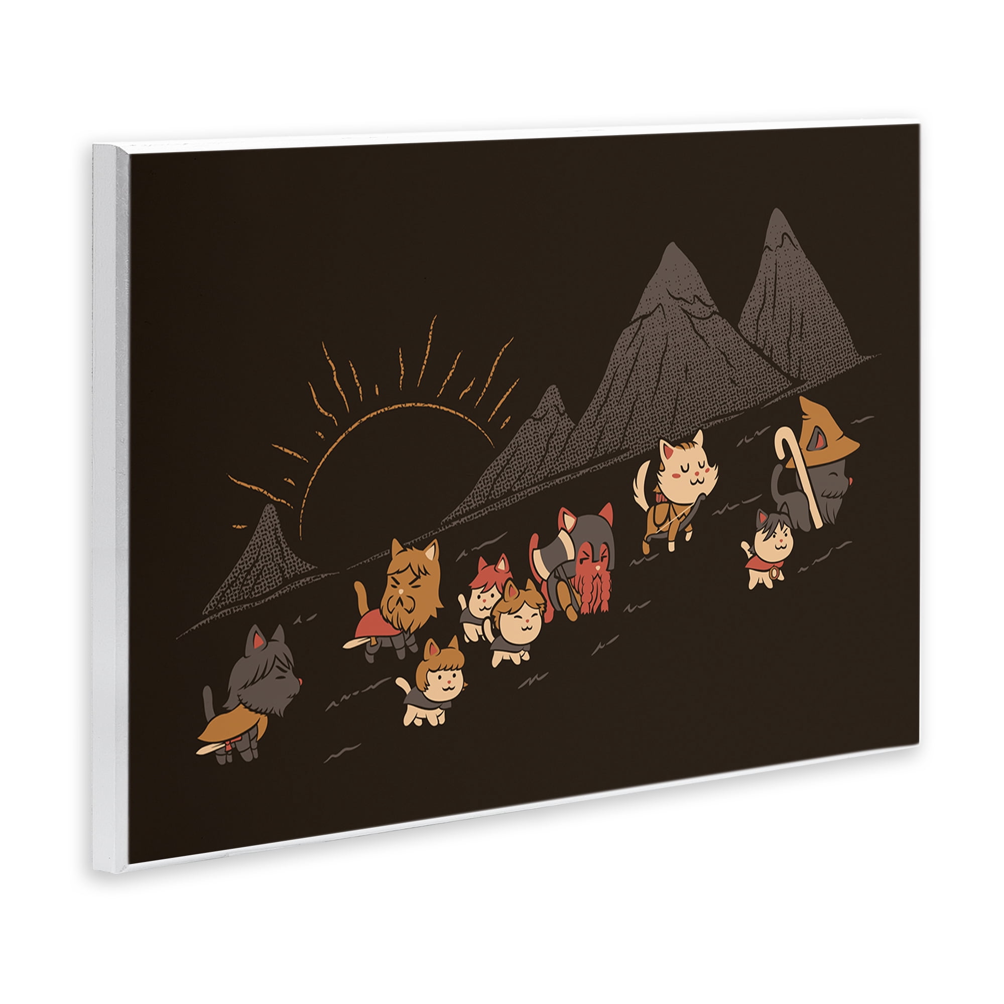 Stupell Industries Iconic Furrowship Of Ring Cats Wall Plaque Art, design by Tobe Fonseca