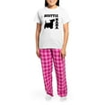 thumbnail image 4 of CafePress - SCOTTIE MAMA Women's Light Pajamas - Women's Short Sleeve Print T-Shirt and Pants Light Cotton Pajama Set, 4 of 7
