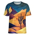 thumbnail image 6 of Beach Desert At Night T Shirts Abstract Nature Street Wear T-Shirt Women Short-Sleeve Hip Hop Oversize Tee Shirt Graphic, 6 of 7